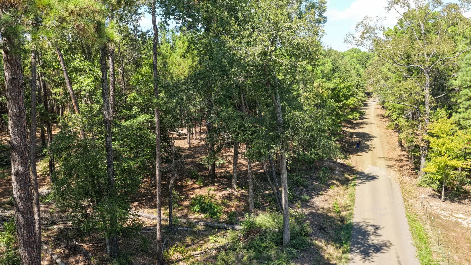 1 acres of vacant land for sale in Zwolle, Louisiana - aerial view of land parcel
