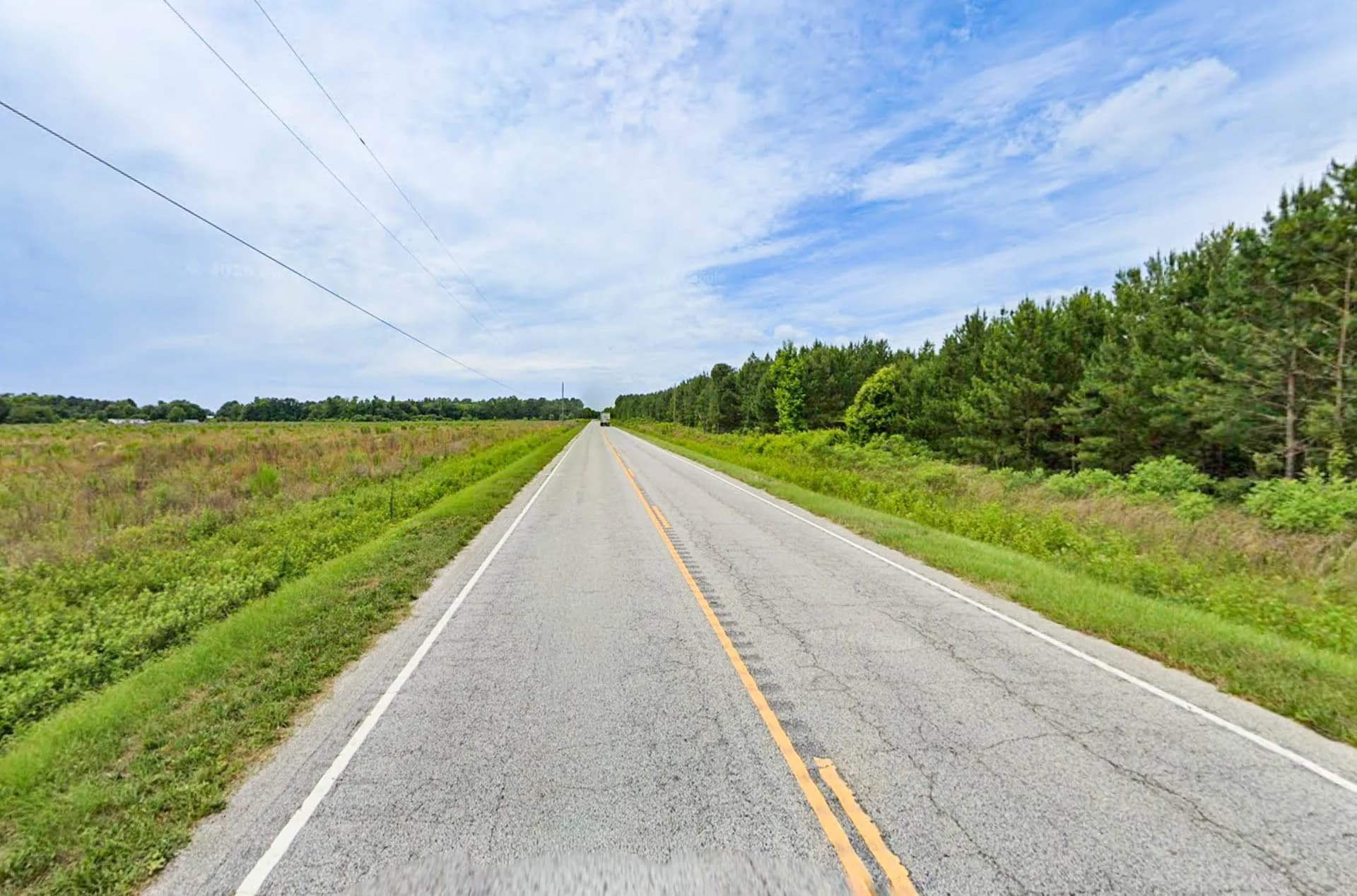 3 acres of vacant land for sale in Wallace, South Carolina - aerial view of land parcel
