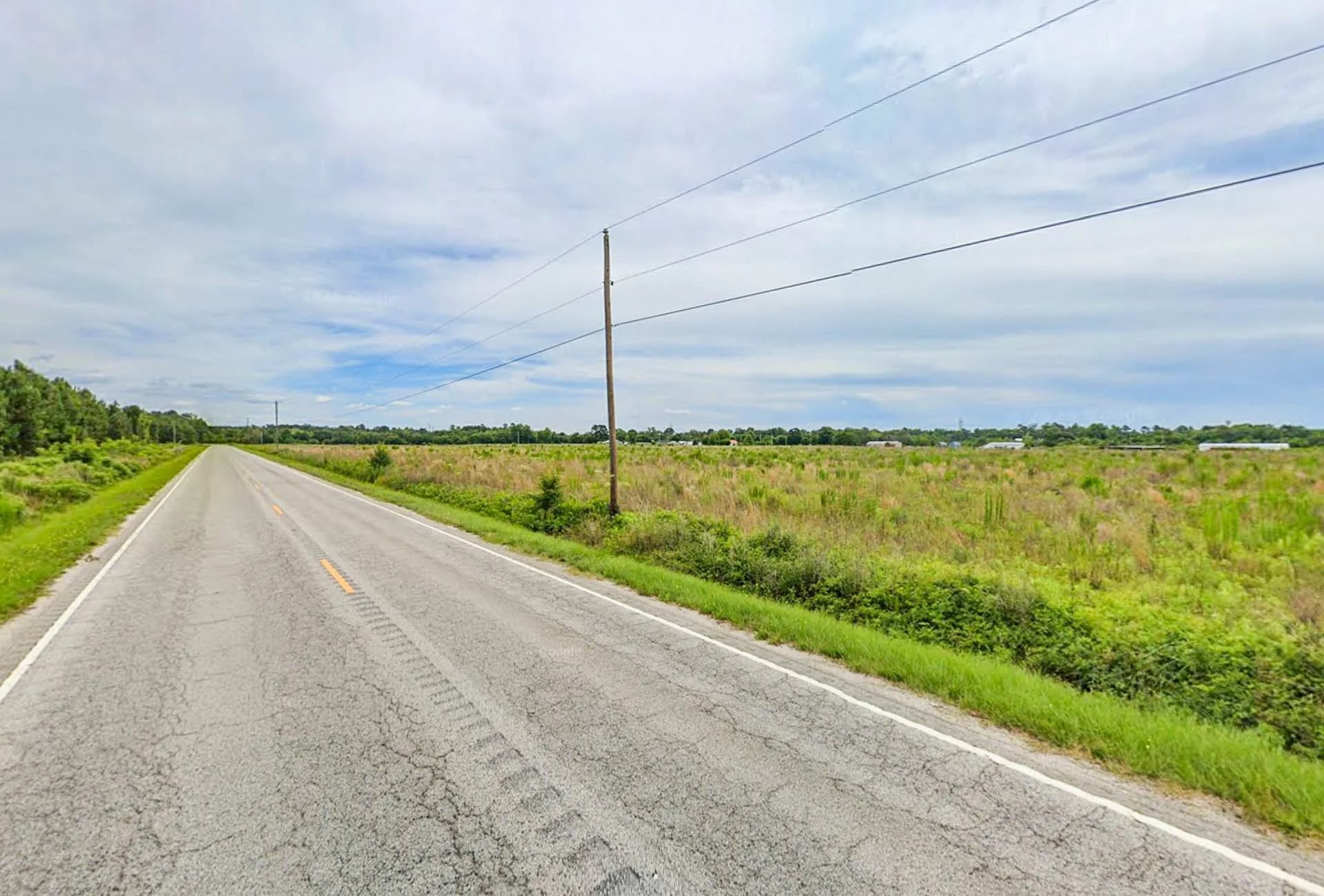 5 acres of vacant land for sale in Wallace, South Carolina - aerial view of land parcel